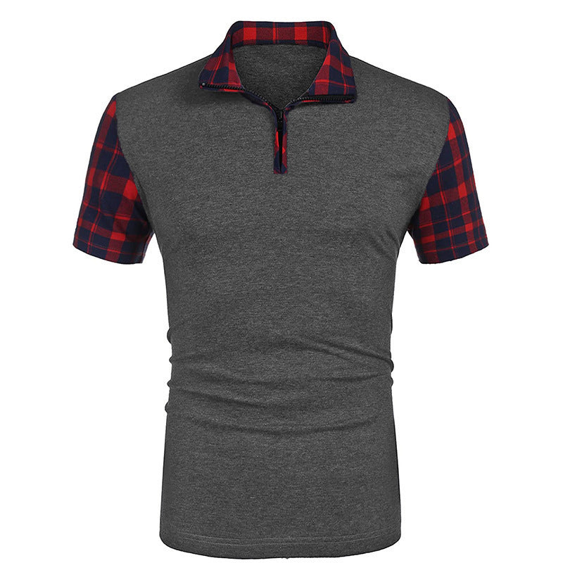 Men's T-shirt Casual Fashion Solid Color Polo Shirt