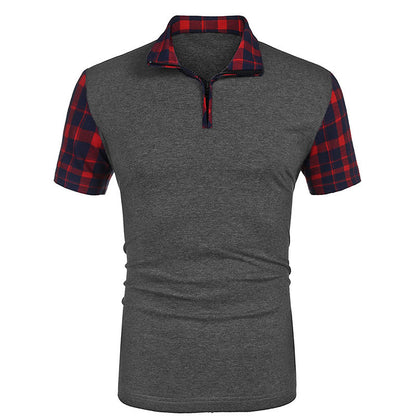 Men's T-shirt Casual Fashion Solid Color Polo Shirt