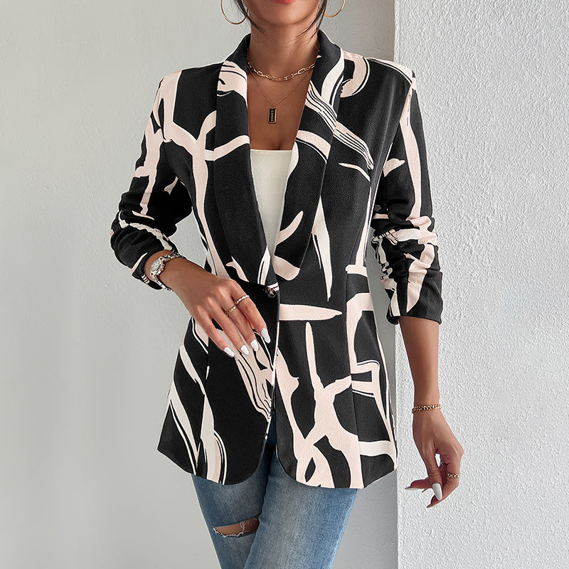 Women’s Abstract Print Blazer