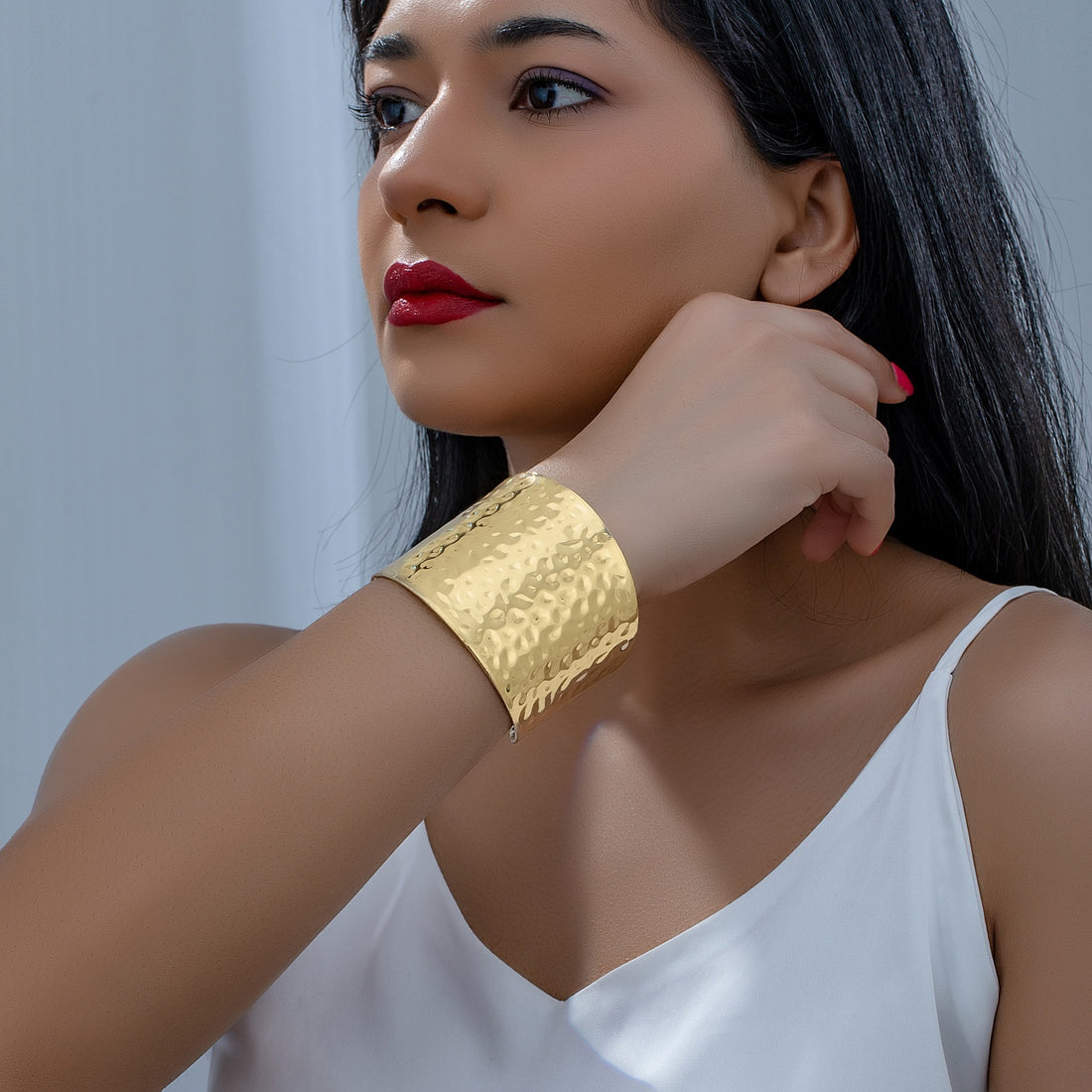 Bold Wide Gold Women’s Bracelet