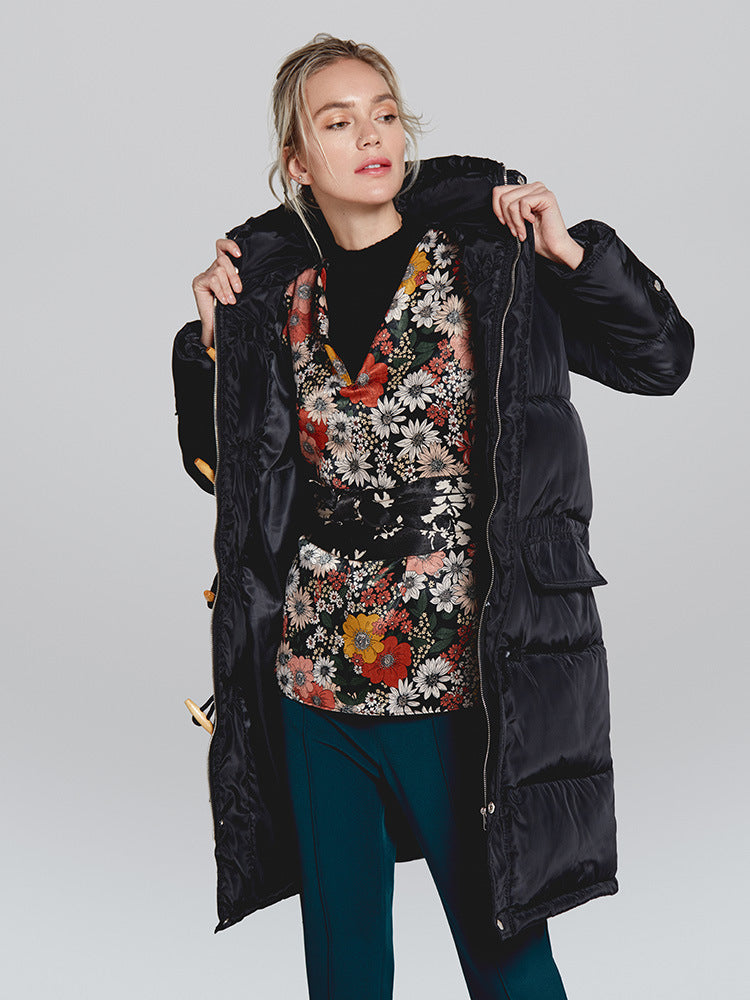 Model wearing Warm Casual Women’s Jacket styled for casual winter outings