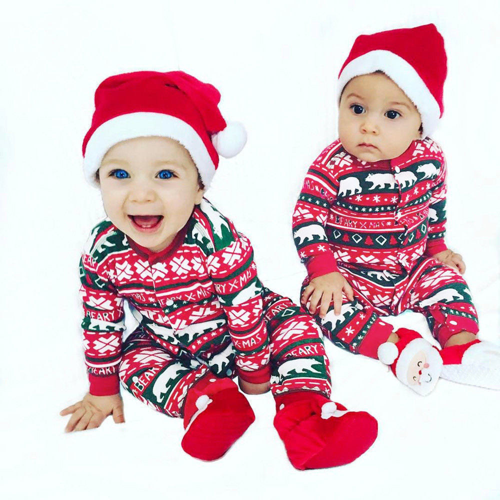 Christmas Plaid Baby Romper