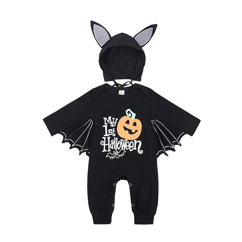 Halloween Bat One-Piece Baby Romper