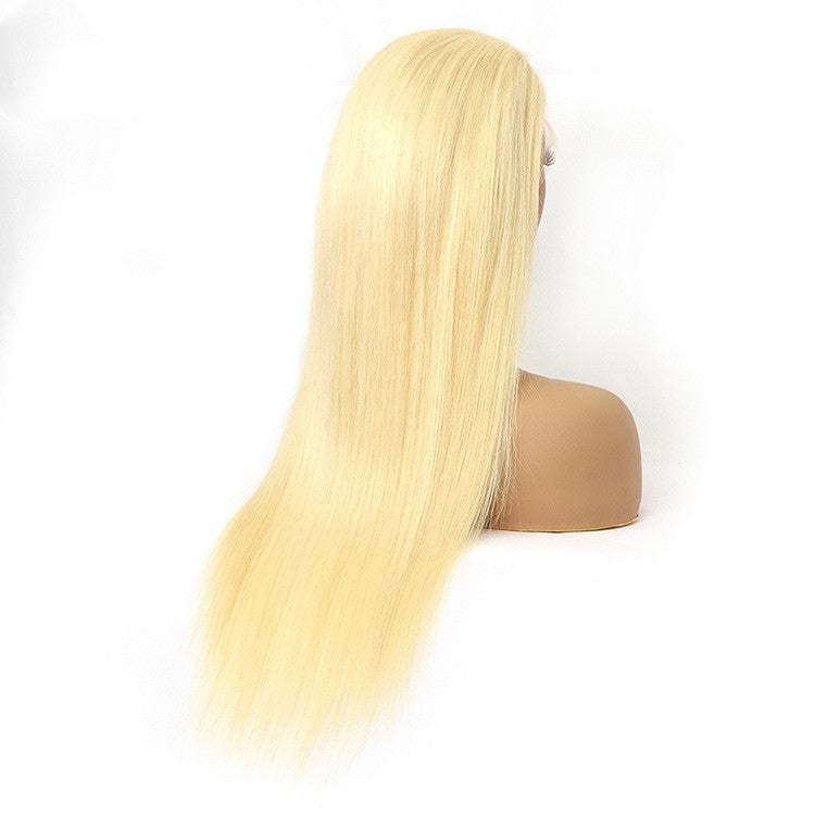 Long Straight Blonde Lace Wig