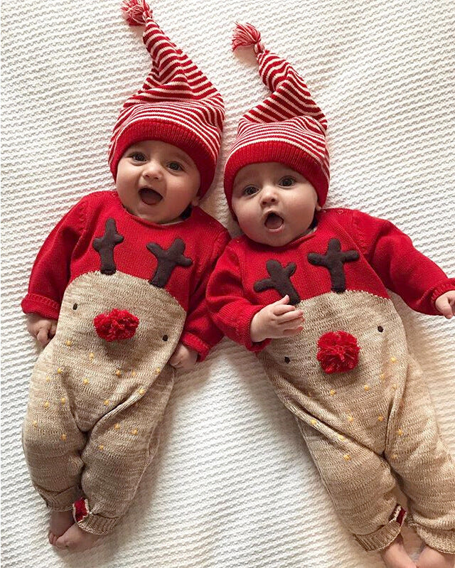 Christmas Deer Romper for baby boys and girls