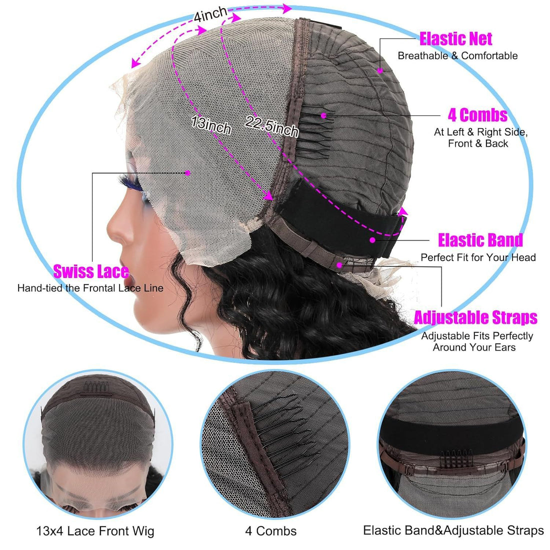 Human Hair Deep Wave Wig