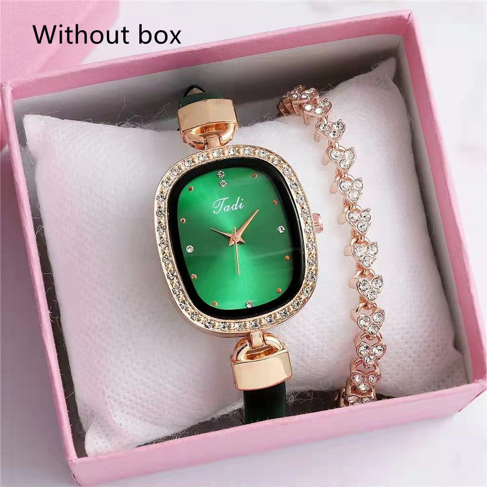 Diamond Rhinestone Watch Set