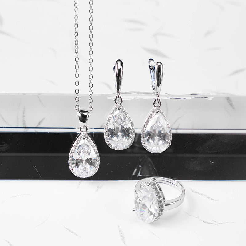 Luxury Drop Zircon Jewelry Set