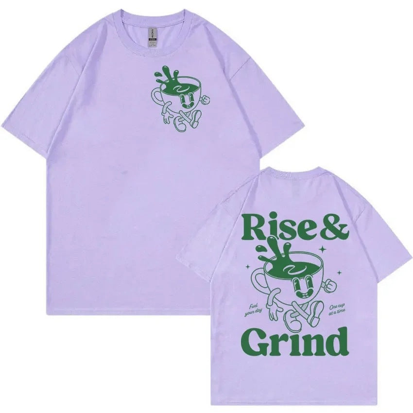 Rise & Grind Coffee T-Shirt