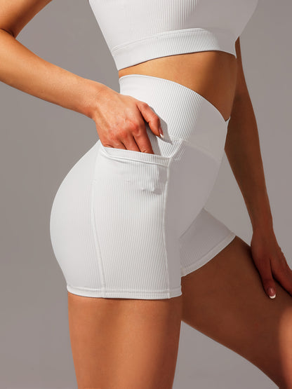 2-Pack Yoga Shorts For Women - High Waisted Workout Shorts, Breathable & Stretchy