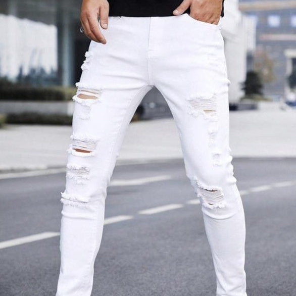 Casual Slim Fit Denim Pants