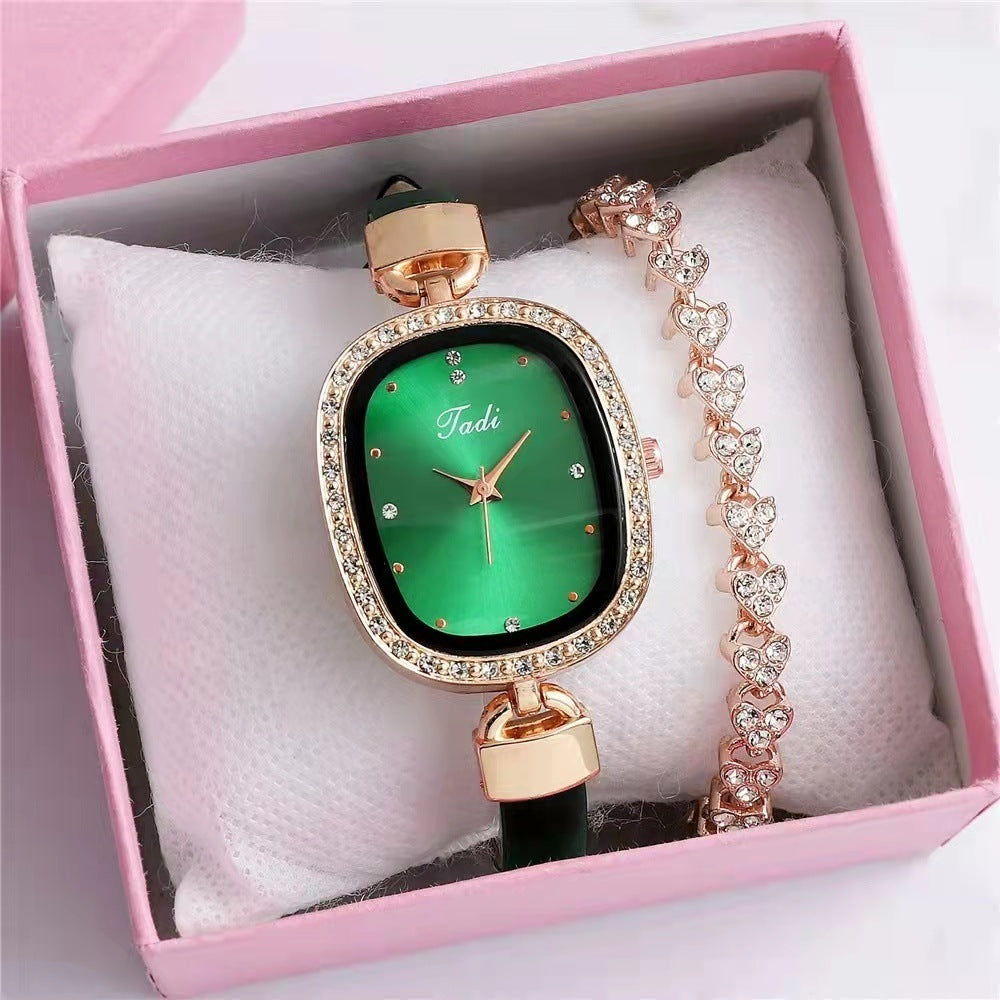 Diamond Rhinestone Watch Set