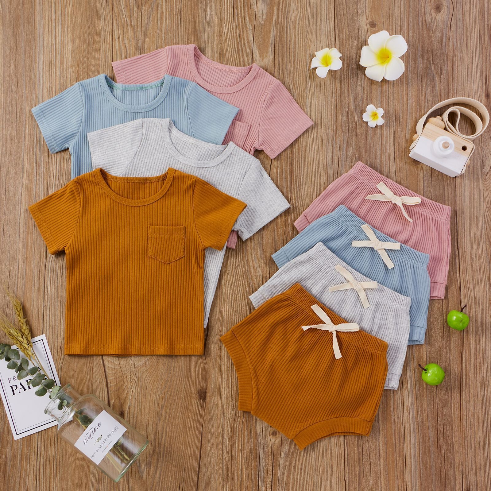 Baby Bodysuit & Shorts Set