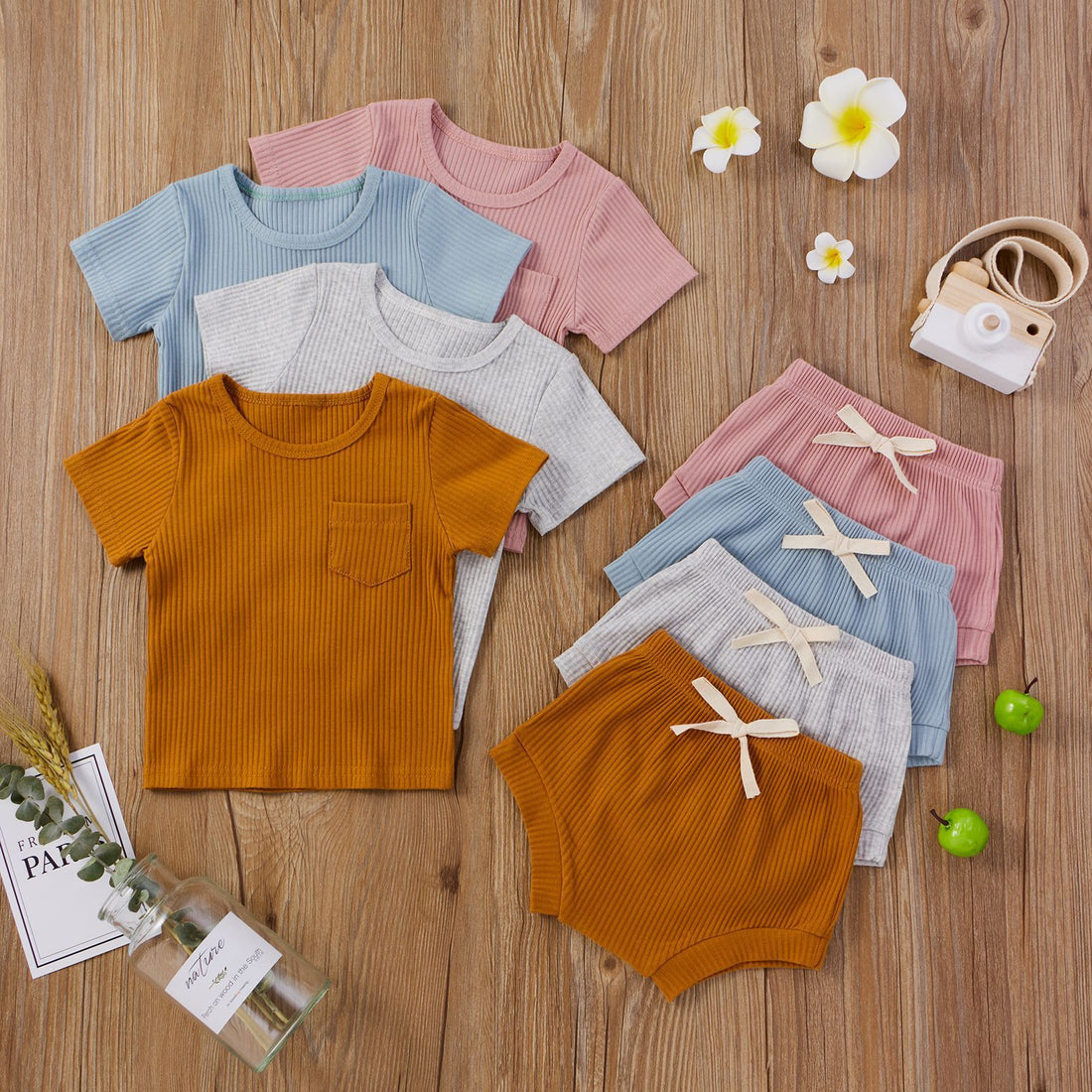 Baby Bodysuit & Shorts Set