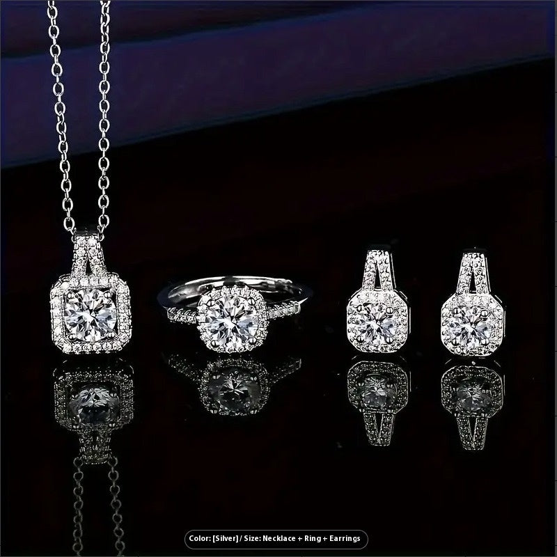 Sterling Silver Necklace & Earrings