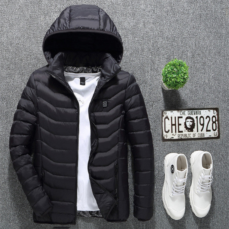 USB Heated Winter Jacket Men