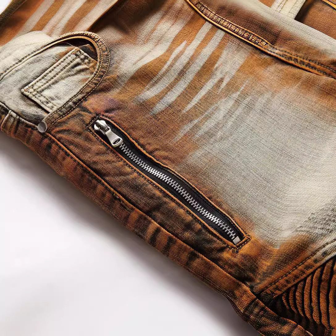 Fashion Zipper Skinny Pants