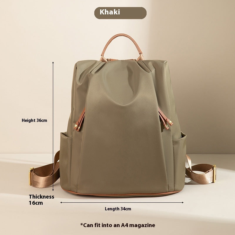 Fashion Commuter Contrast Color Travel Bag Large-capacity Backpack