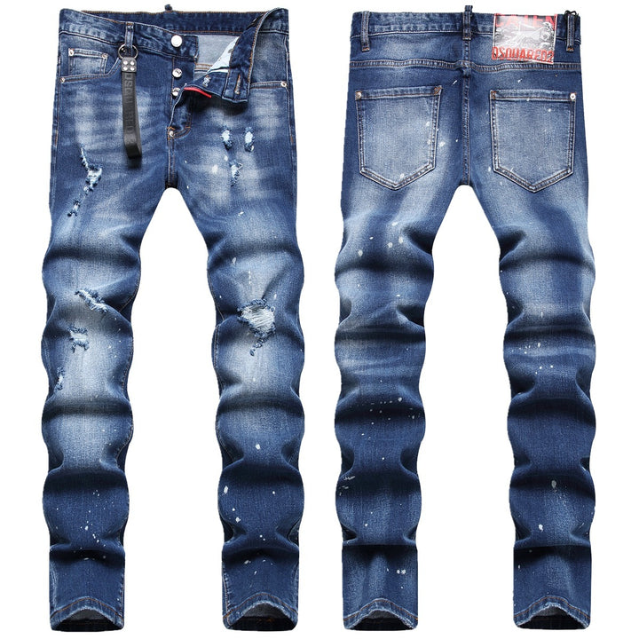 Trendy Distressed Denim Pants