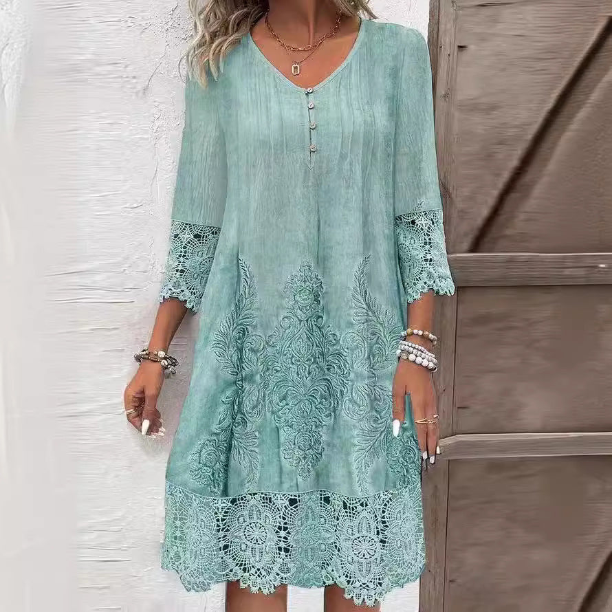 Floral Lace Summer Dress