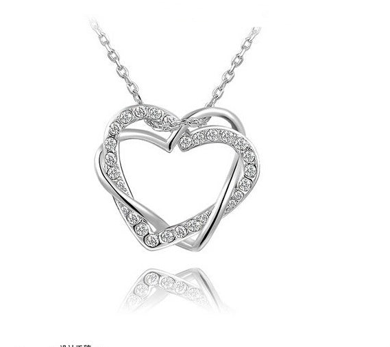 Luxury Double Heart Jewelry Set
