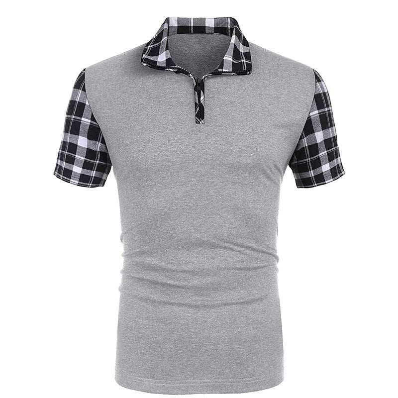 Men's T-shirt Casual Fashion Solid Color Polo Shirt
