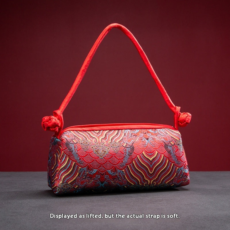 Vintage Silk Embroidery Ladies Hand Bag