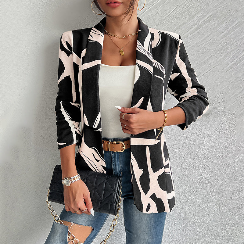 Women’s Abstract Print Blazer