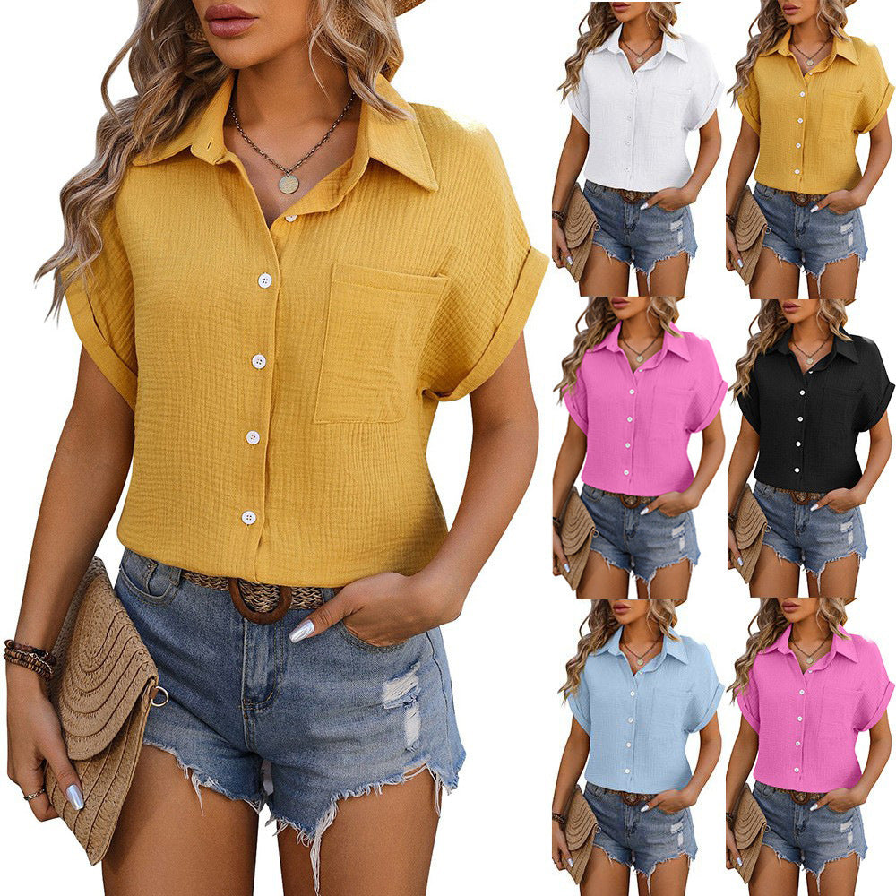 Loose Fit Short Sleeve Top