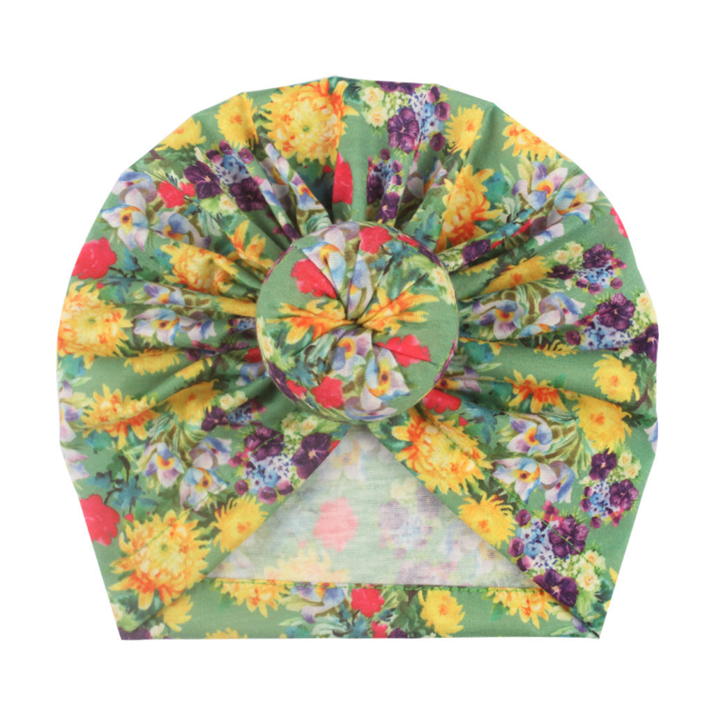 Children's Bun Hat Newborn Print