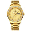 Men’s Luminous Gold Steel Watch