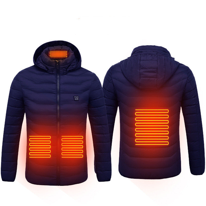 USB Heated Winter Jacket Men