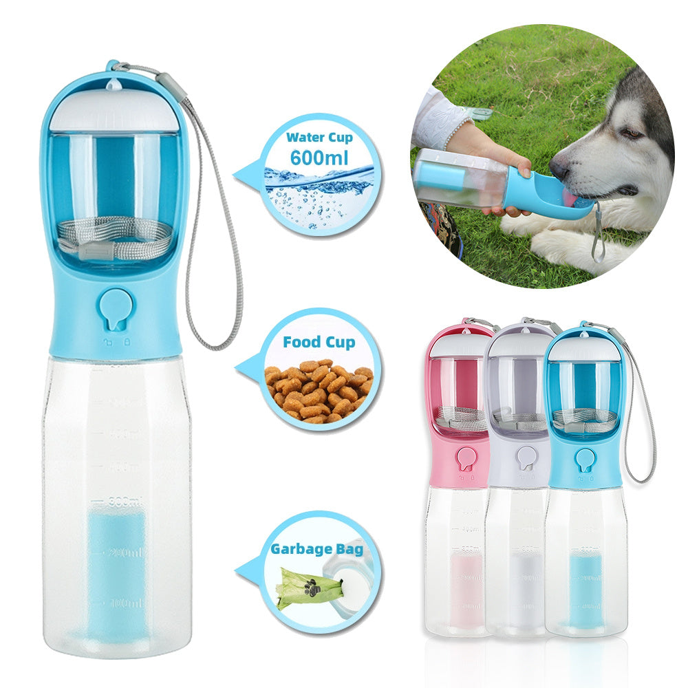 3-in-1 Pet Water Bottle – Leakproof