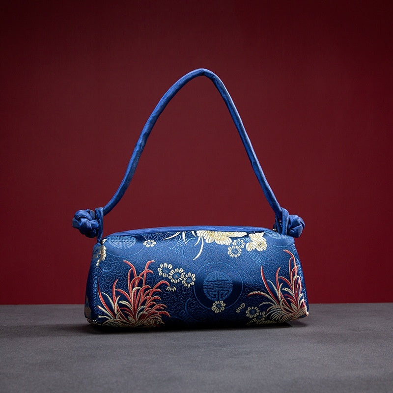 Vintage Silk Embroidery Ladies Hand Bag
