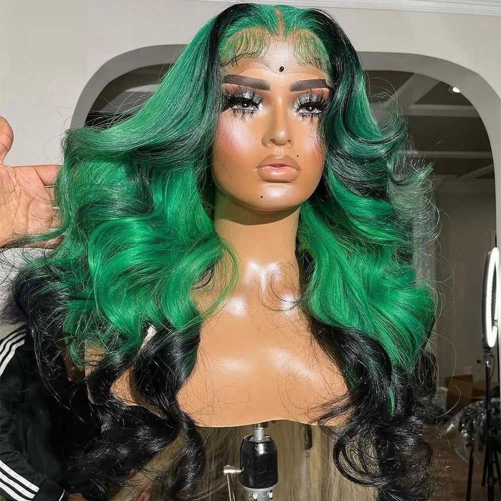 Color Blend Human Hair Wig