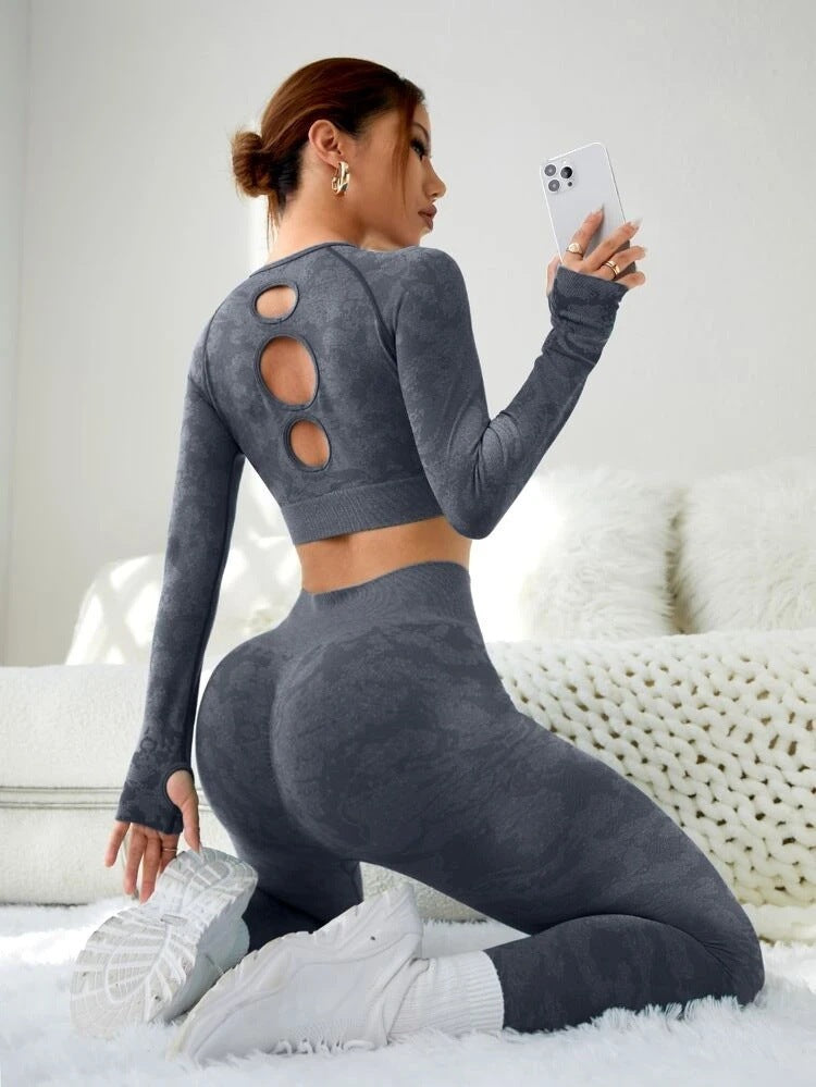 Fashion Exercise Clothes Yoga Suit Women styled for workout and yoga