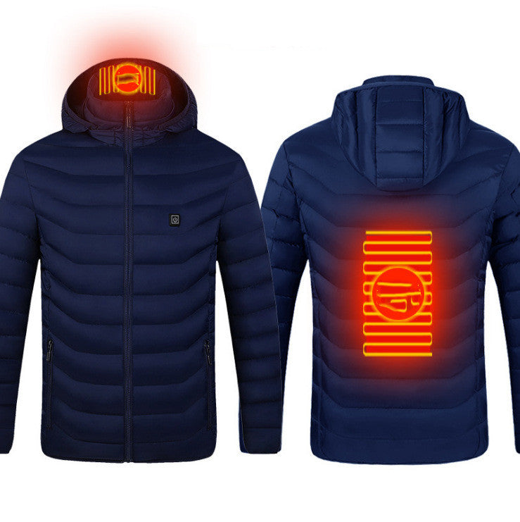 USB Heated Winter Jacket Men