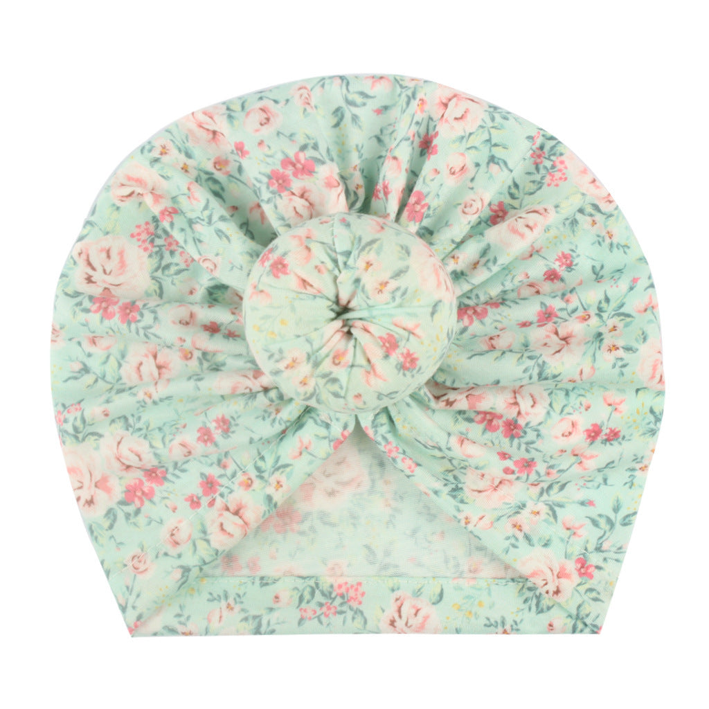 Children's Bun Hat Newborn Print