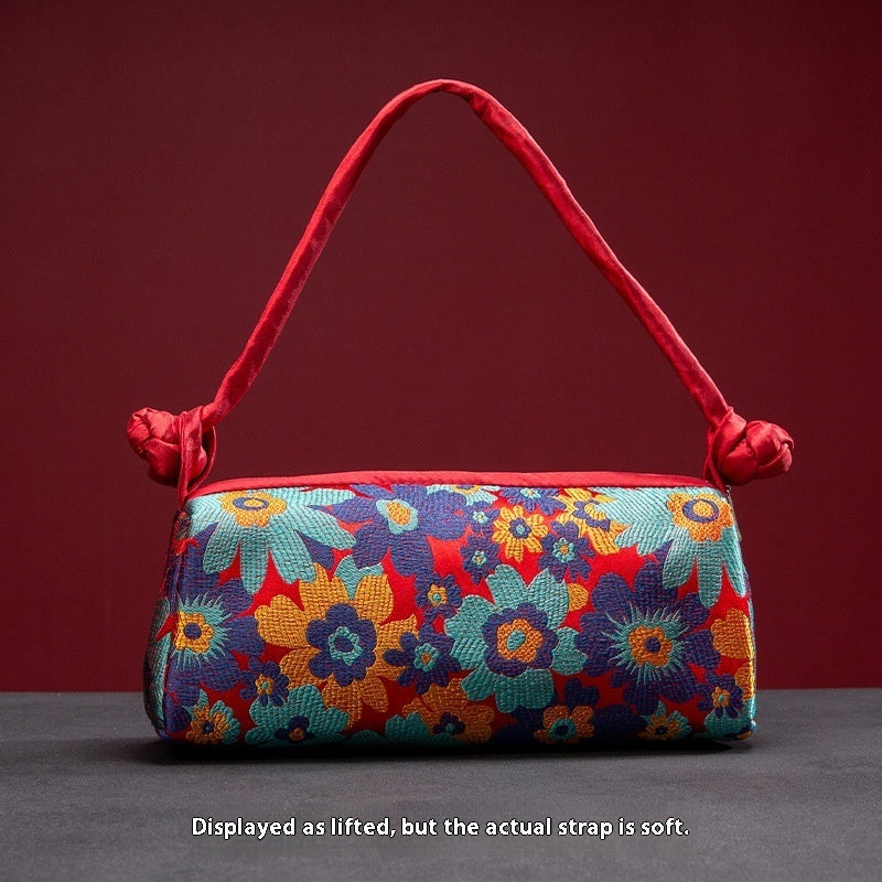 Vintage Silk Embroidery Ladies Hand Bag