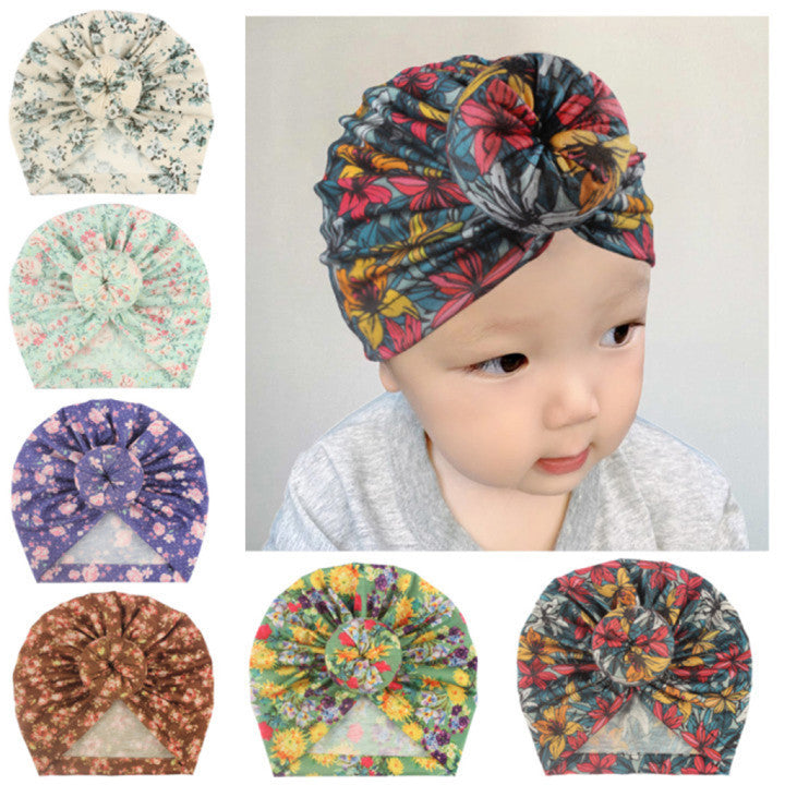 Children's Bun Hat Newborn Print
