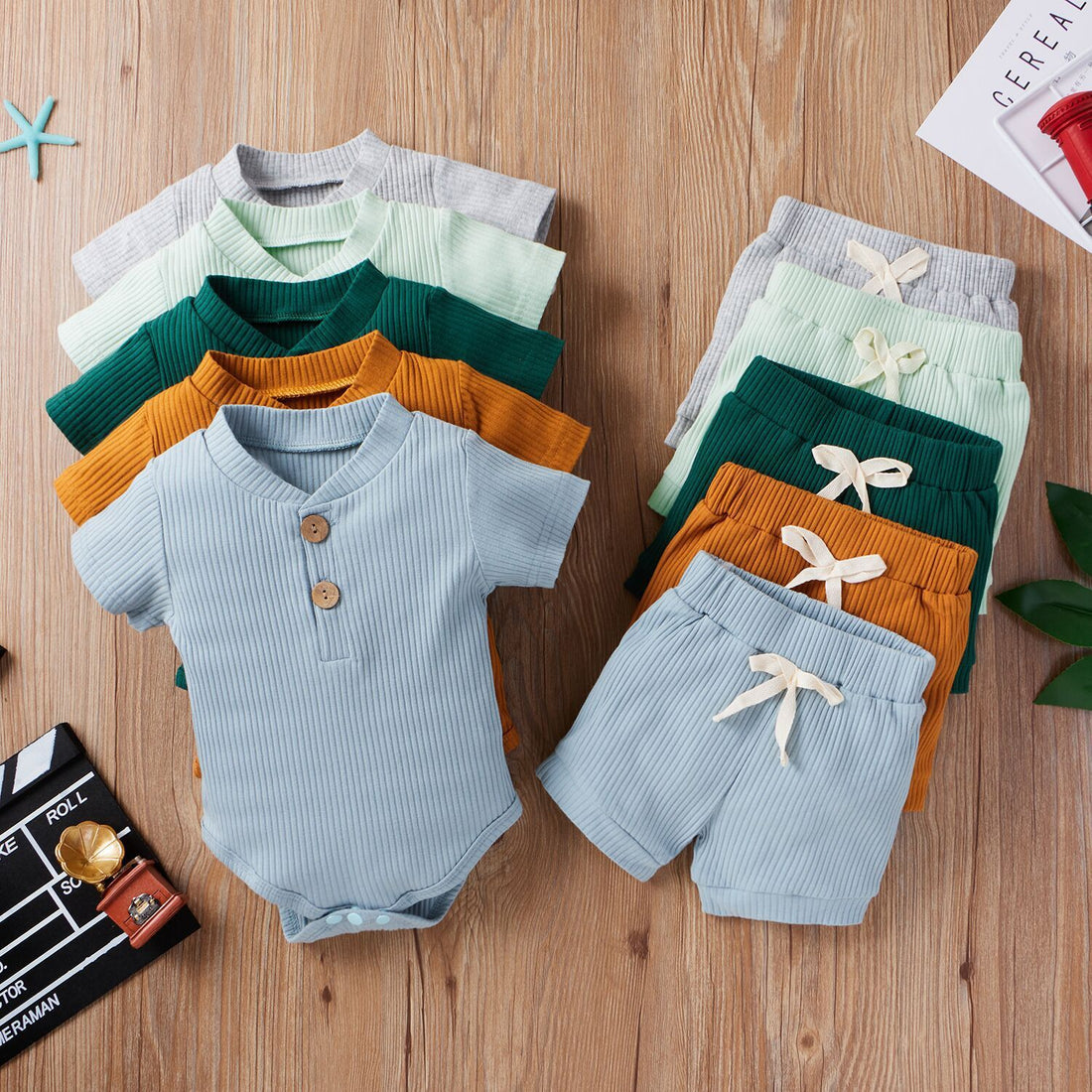Baby Bodysuit & Shorts Set