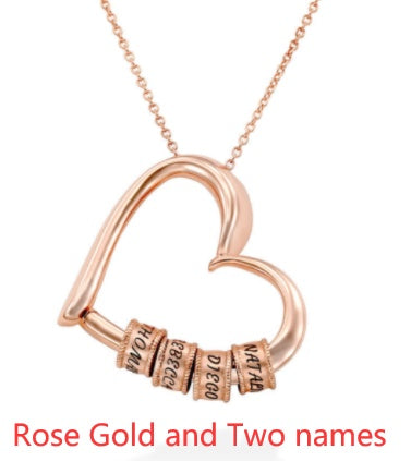 Custom Heart Name Necklace