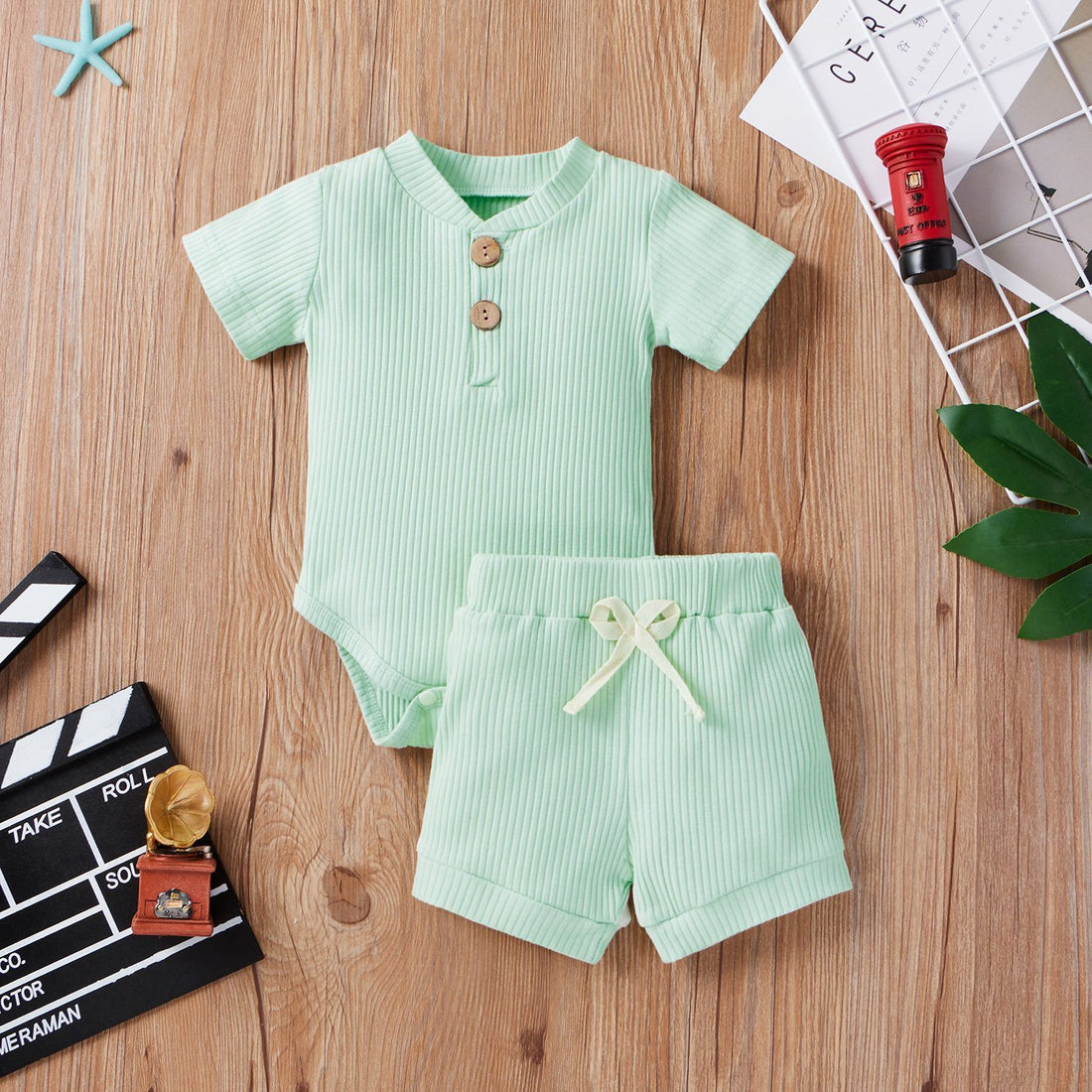 Baby Bodysuit & Shorts Set