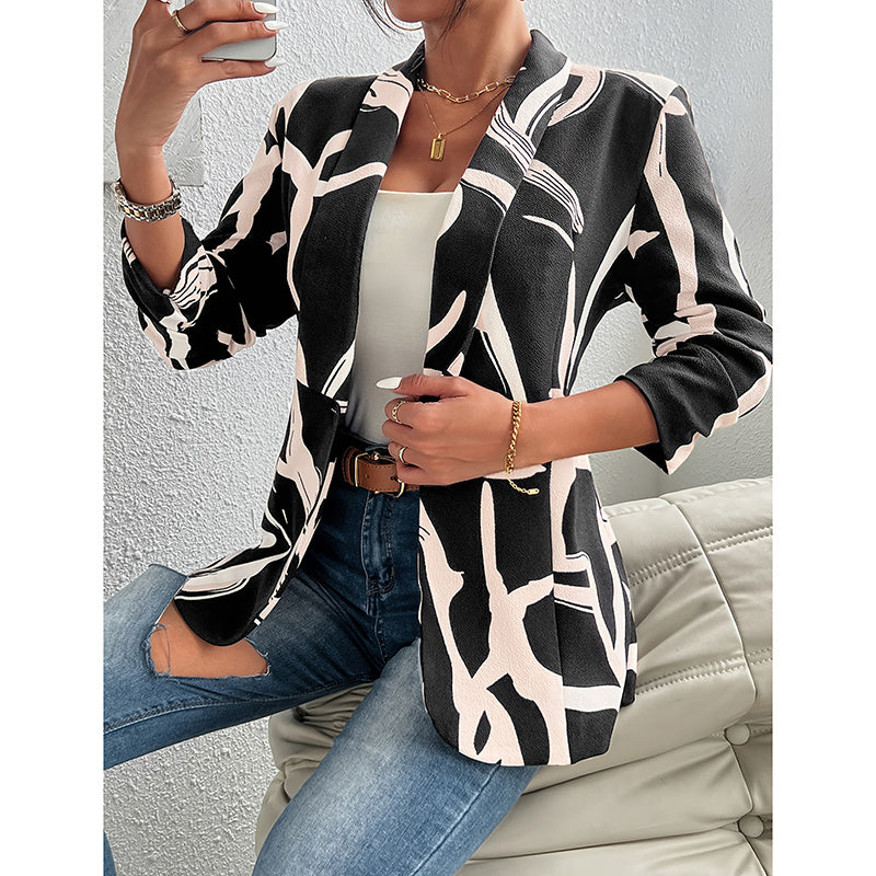 Women’s Abstract Print Blazer