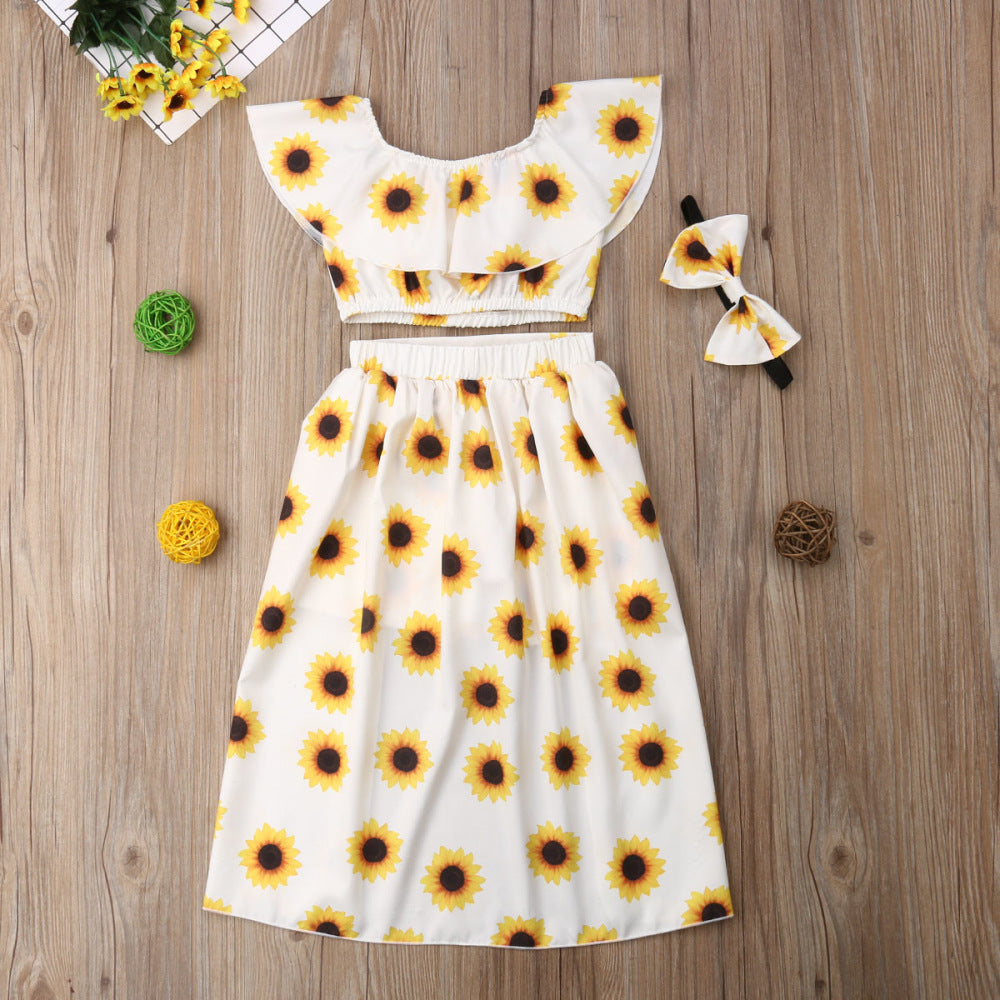 Sunflower 3-Piece Outfit Set