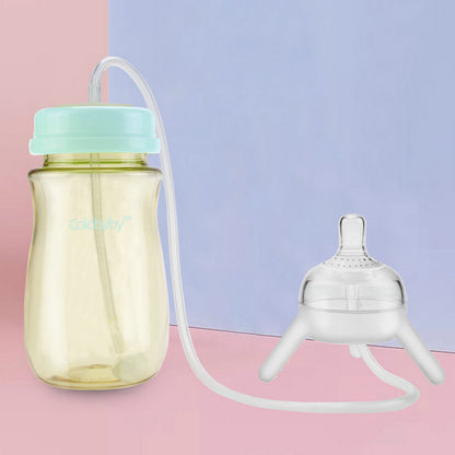Mother-in-child Milk Bottle Separate Long Straw Weaning Artifact