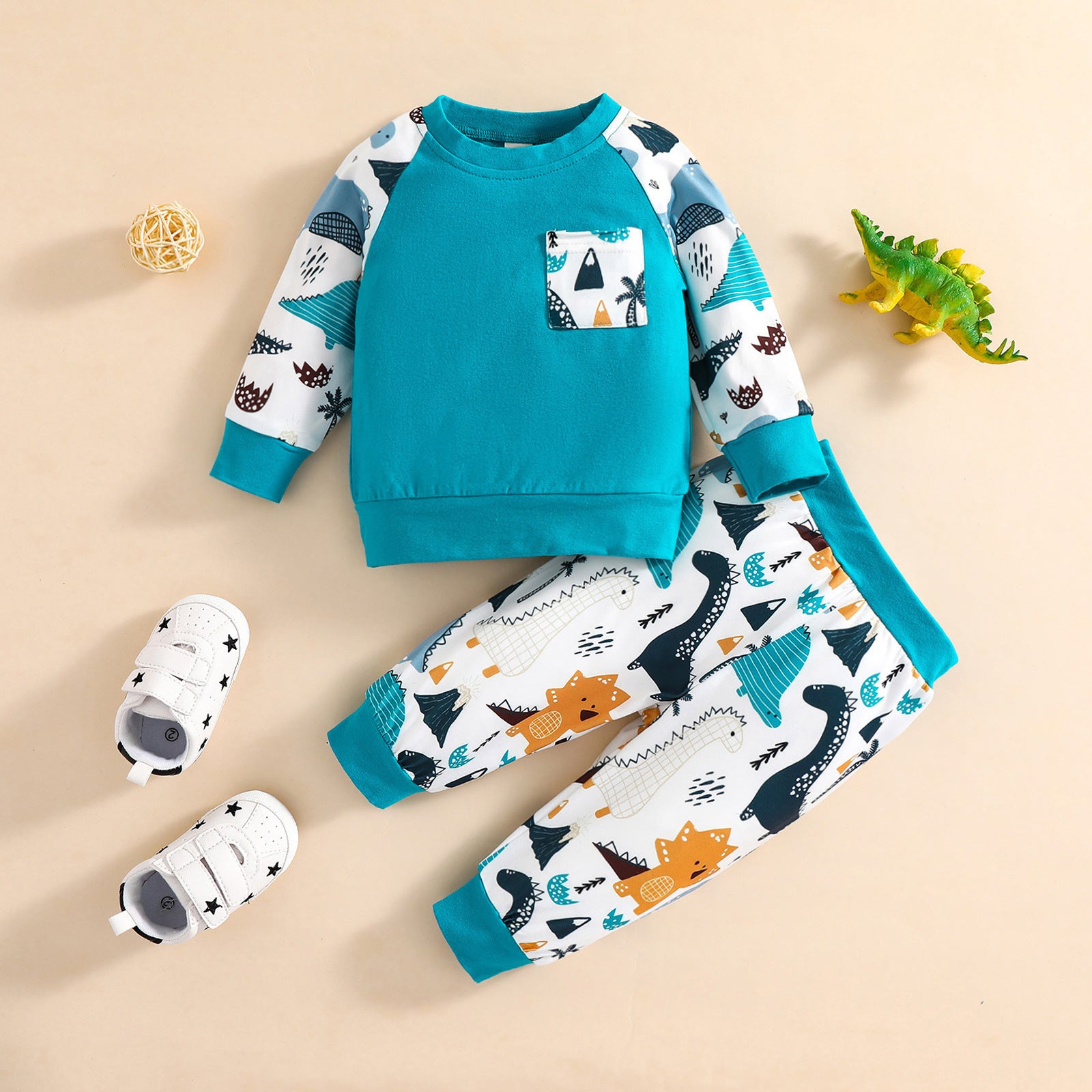 Cute Animal Cartoon Autumn Long-Sleeved Set