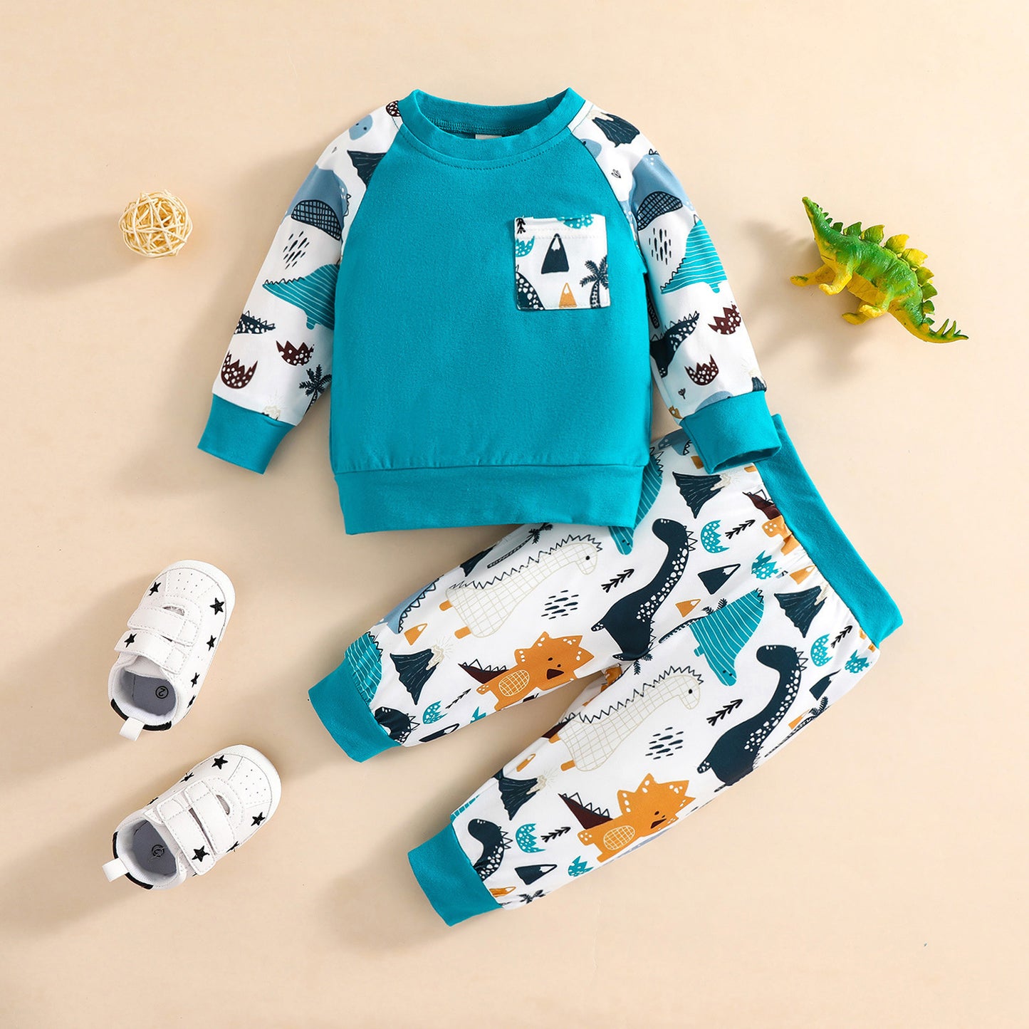 Cute Animal Cartoon Autumn Long-sleeved Suit