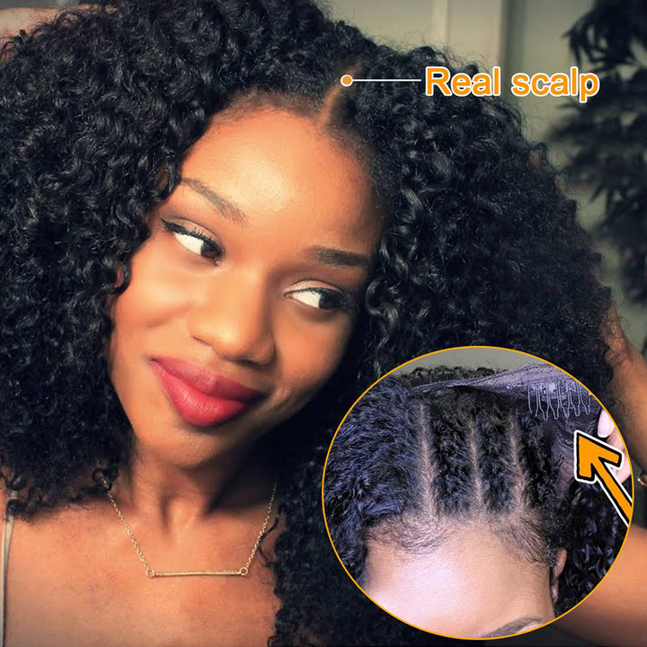 Full Human Hair Curly Wig