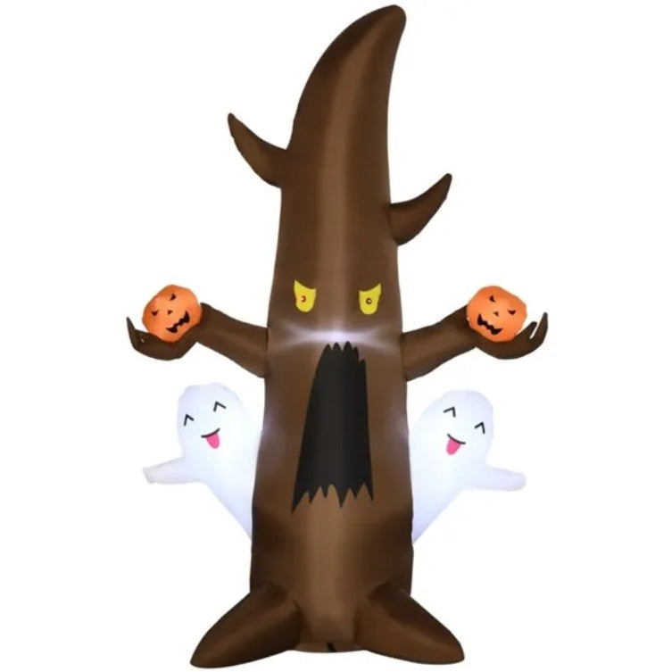 Halloween Decoration Cute Ghost Tree Inflatable front view
